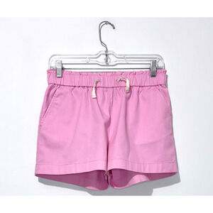 Crewcuts Girls Scalloped Shorts 14 Cotton Pink Pockets Elastic Waist Lace NWT